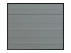 Clearance Vente-unique Puerta de garaje seccional motorizada efecto ranurado NORIA Gris