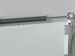 Clearance Vente-unique Puerta de garaje seccional motorizada efecto madera antracita PRIETA Gris antracita
