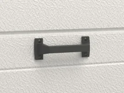 Clearance Vente-unique Puerta de garaje seccional motorizada efecto madera antracita PRIETA Gris antracita