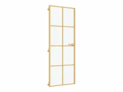 Best Puerta de interior dorada vidrio templado y aluminio 76x201,5cm ES679428 Puerta Con Marco