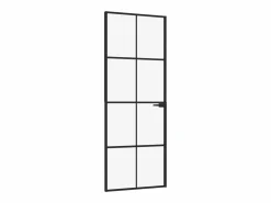 Sale Puerta de interior vidrio templado y aluminio 76x201,5 cm ES522789 Puerta Con Marco