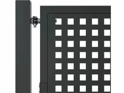 Hot Puerta de jardín antracita 105 x 200 cm Acero Puerta De Entrada