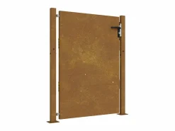Hot Puerta de jardín de acero corten de 105 x 155 cm. Marru00f3n
