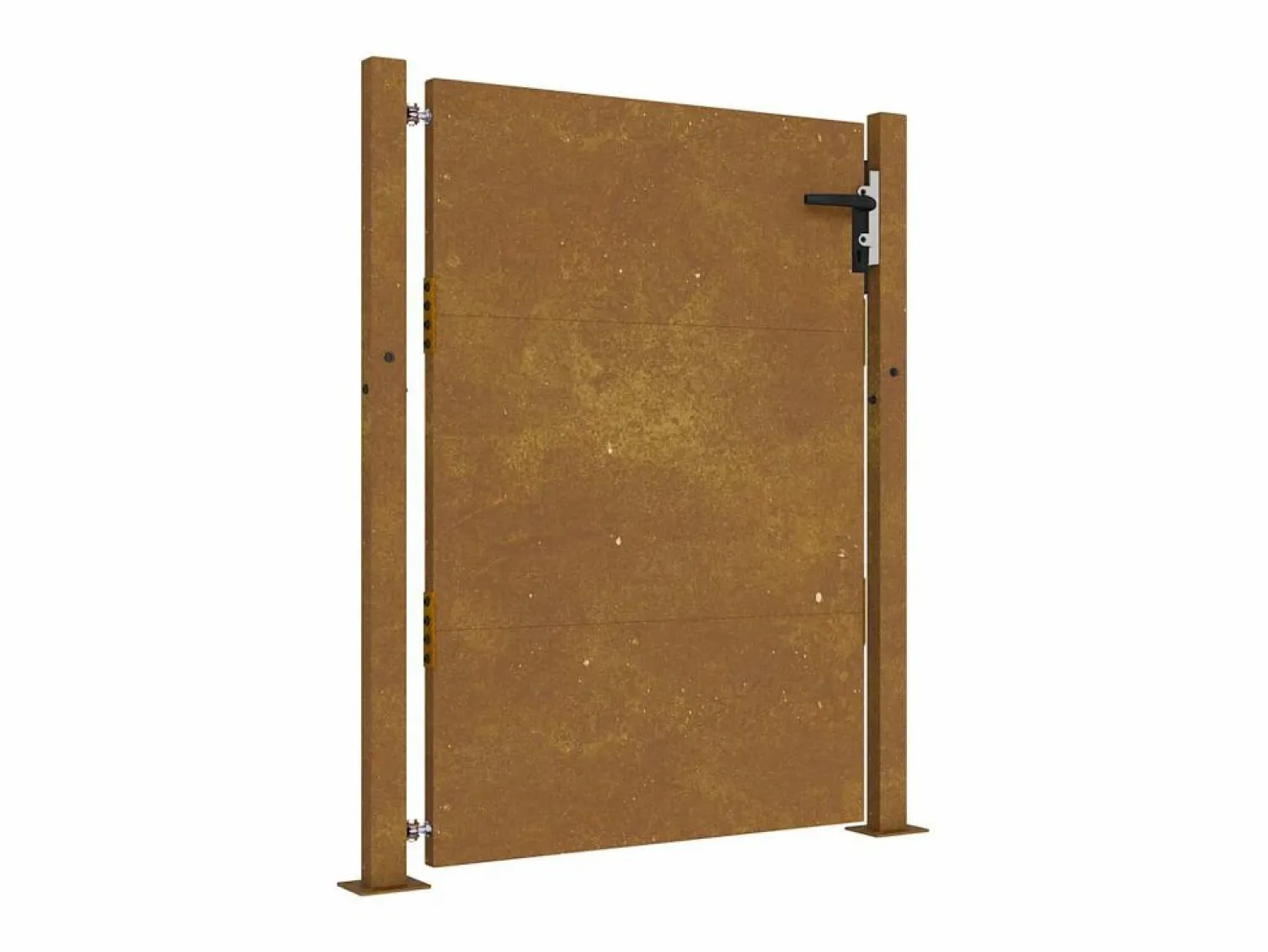 Hot Puerta de jardín de acero corten de 105 x 155 cm. Marru00f3n