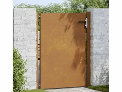 Hot Puerta de jardín de acero corten de 105 x 155 cm. Marru00f3n