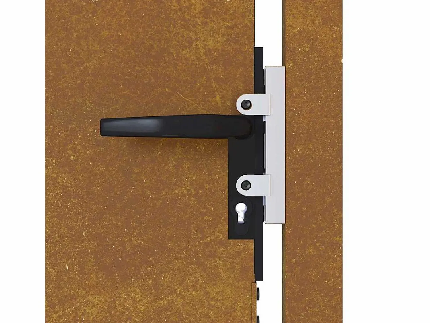 Hot Puerta de jardín de acero corten de 105 x 155 cm. Marru00f3n