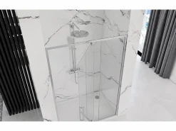 Rea Puerta De La Ducha/Puerta De Ducha Rapid Swing 120 Chrome
