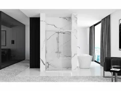 Rea Puerta De La Ducha/Puerta De Ducha Rapid Swing 120 Chrome