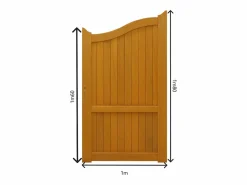 GD Menuiseries Puerta de madera 'Completa' Anchura 1 M Altura 1,60/1,80 sin manilla