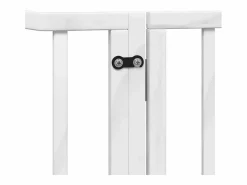 Discount Clicnbuy Puerta de perros plegable 8 paneles madera álamo blanca 640 cm Blanco