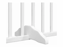 Discount Clicnbuy Puerta de perros plegable 8 paneles madera álamo blanca 640 cm Blanco