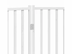 Online Clicnbuy Puerta de perros plegable 2 paneles madera abeto 160 cm Blanco