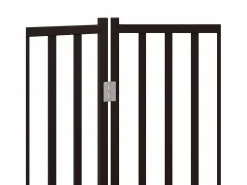 Online Puerta de perros plegable 3 paneles madera abeto 150 cm Seguridad Para Mascotas