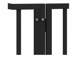 Best Clicnbuy Puerta de perros plegable 12 paneles madera álamo negra 960 cm Negro