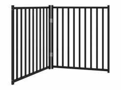 Clicnbuy Puerta de perros plegable 2 paneles madera abeto 160 cm