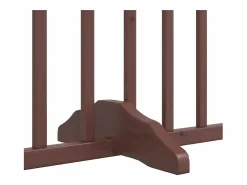 New Clicnbuy Puerta de perros plegable 6 paneles madera álamo marrón 480 cm Marru00f3n