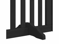 Sale Puerta de perros plegable 12 paneles madera álamo negra 600 cm Seguridad Para Mascotas
