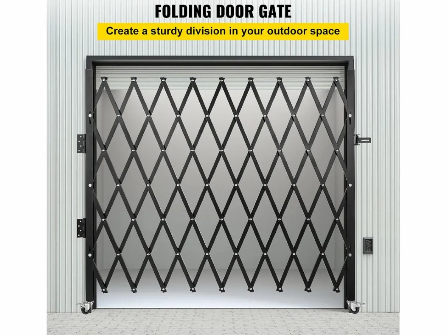Clearance Puerta de Seguridad Plegable Individual SucceBuy, 18,5 cm de Alto x 21,5 cm de Ancho, Puerta Plegable Puerta De Garaje