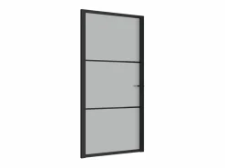 Puerta interior de vidrio y aluminio mate 102,5x201,5 cm ES251038