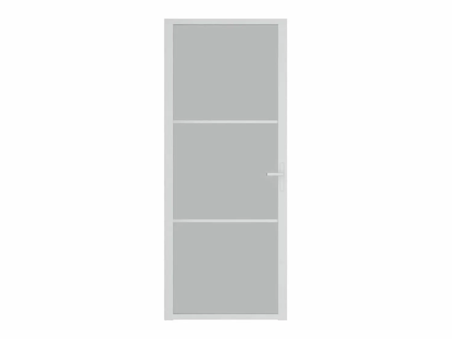 Puerta interior de vidrio y aluminio mate 83x201,5 cm ES222867