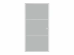 Puerta interior de vidrio y aluminio mate 102,5x201,5 cm ES385917