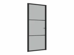 Sale Puerta interior de vidrio y aluminio mate 93x201,5 cm ES557722 Puerta Con Marco