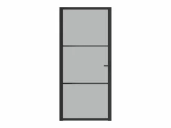 Sale Puerta interior de vidrio y aluminio mate 93x201,5 cm ES557722 Puerta Con Marco