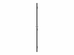Outlet Puerta interior delgada negra vidrio y aluminio 102,5x201,5 cm ES163103 Negro