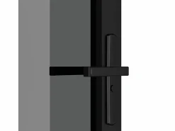 Best Puerta interior vidrio EGS y aluminio 76x201,5 cm ES960468 Negro
