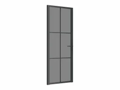 Puerta interior vidrio EGS y aluminio 76x201,5 cm ES528766