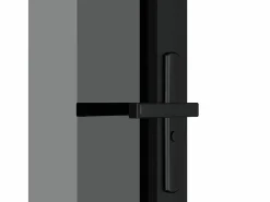 Discount Puerta interior vidrio EGS y aluminio 93x201,5 cm ES245341 Negro