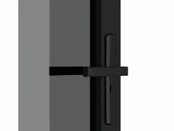 Clearance Puerta interior vidrio ESG y aluminio 93x201,5 cm ES613404 Negro