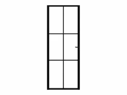 Puerta interior vidrio ESG y aluminio 76x201,5 cm ES416953