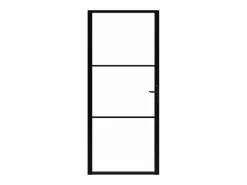 Online Puerta interior vidrio ESG y aluminio 102,5x201,5 cm ES625034 Negro