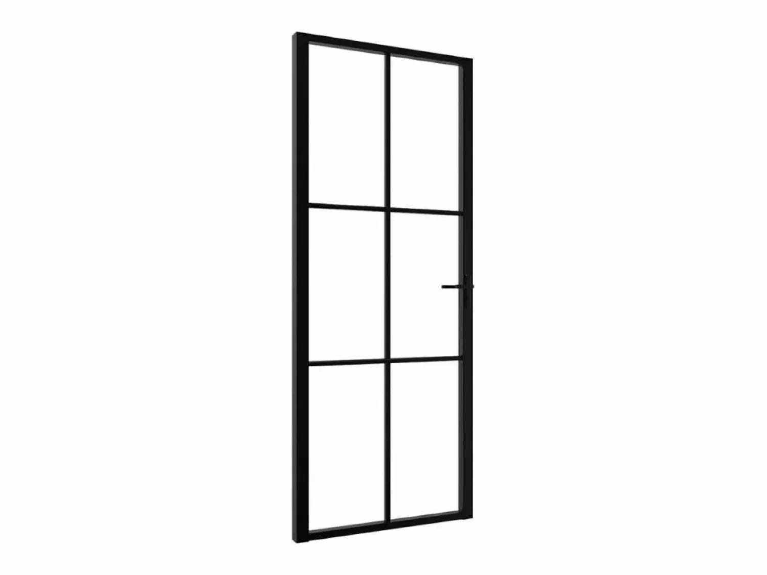 Puerta interior vidrio ESG y aluminio 83x201,5 cm ES820119