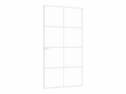 Hot Puerta interior vidrio templado y aluminio 102x201,5 cm ES652778 Blanco