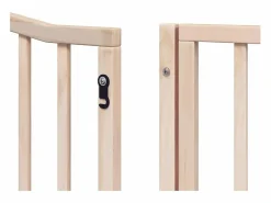 Hot Puerta para perros plegable 10 paneles madera de álamo 800 cm Seguridad Para Mascotas