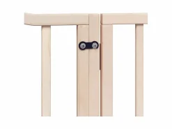 Sale Clicnbuy Puerta para perros plegable 8 paneles madera de álamo 640 cm Marru00f3n