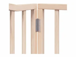Sale Clicnbuy Puerta para perros plegable 8 paneles madera de álamo 640 cm Marru00f3n