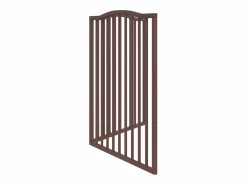 Clicnbuy Puerta para perros plegable 2 paneles álamo marrón roble 160 cm