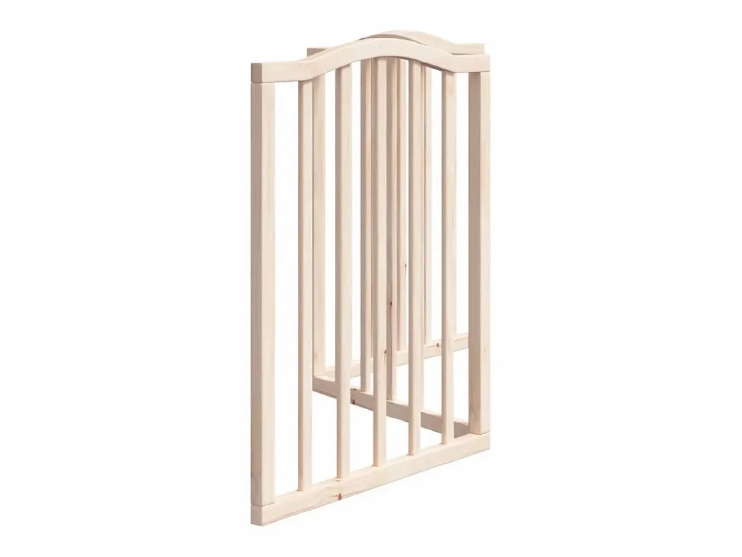 Outlet Clicnbuy Puerta para perros plegable 3 paneles madera de álamo 150 cm Marru00f3n
