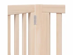 Clicnbuy Puerta para perros plegable 10 paneles madera de álamo 800 cm