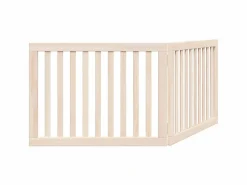 Online Puerta para perros plegable de 2 paneles, 160 cm, madera de álamo Seguridad Para Mascotas