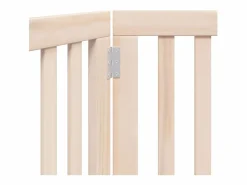 Online Puerta para perros plegable de 2 paneles, 160 cm, madera de álamo Seguridad Para Mascotas