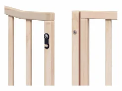 Puerta para perros plegable 8 paneles madera de álamo 640 cm Seguridad Para Mascotas