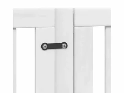 Clicnbuy Puerta para perros plegable 3 paneles madera álamo blanca 300cm