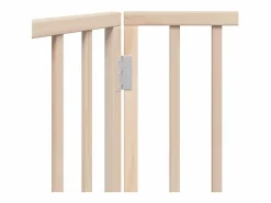 Best Puerta para perros plegable de 3 paneles, 150 cm, madera de álamo Seguridad Para Mascotas