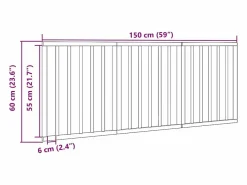 Best Puerta para perros plegable de 3 paneles, 150 cm, madera de álamo Seguridad Para Mascotas