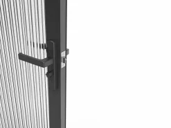 Vente-unique Puerta reversible - aluminio y cristal templado - Alt. 204 x L93 cm - - LOXTON