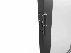 Outlet Puerta reversible de aluminio y cristal esmerilado - Alt. 204 x L83 cm - - SEROTO Puerta Con Marco